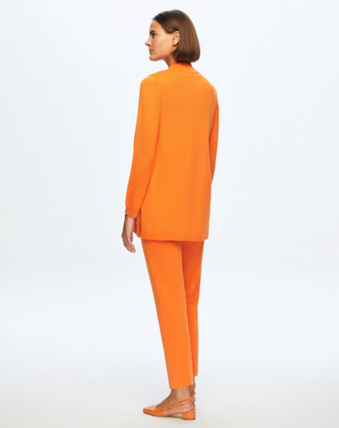 T24K-7000 Dar Paça Triko Pantolon BROLO-ORANGE - MISS DALIDA (1)