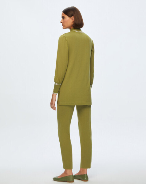 T24K-7000 Dar Paça Triko Pantolon DIDO-BEİGE - 23