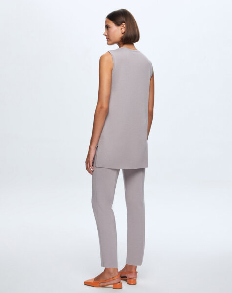 T24K-7000 Dar Paça Triko Pantolon TERRA-MİLKY - MISS DALIDA (1)