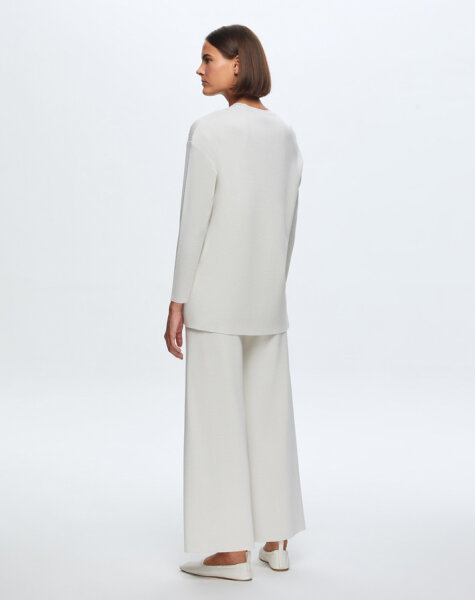 T24K-7001 Bol Paça Triko Pantolon FEDE-ECRU - 2