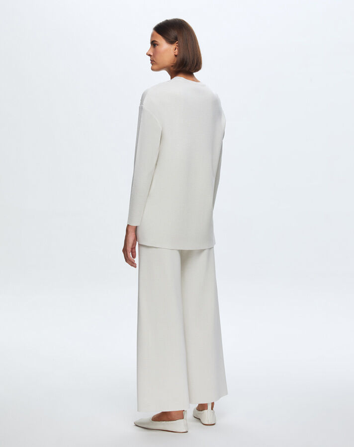 T24K-7001 Bol Paça Triko Pantolon FEDE-ECRU - 2