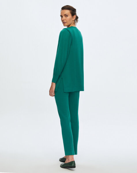 T24K-7010 Paçası Düğme Detaylı Triko Pantolon IMOLA-EMERLAND - 3