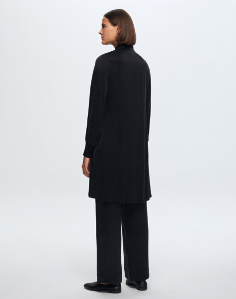 T24K-7013 Beli Lastikli Kupro Pantolon BLACK - 5