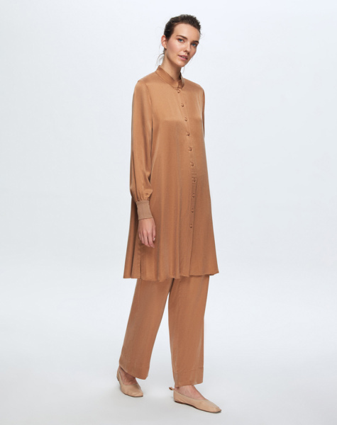 T24K-7013 Beli Lastikli Kupro Pantolon BLACK - 8