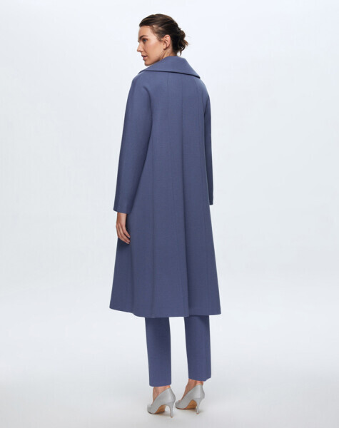 T24K-8003 Düz Renk Triko Manto PENNA-DARK BLUE - 9