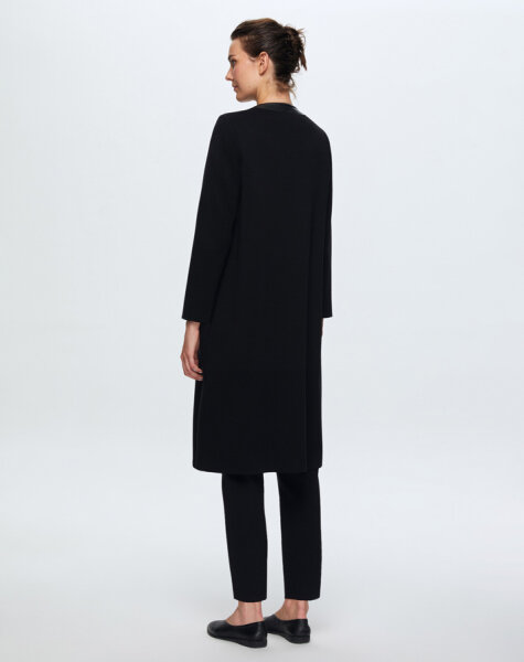 T24K-8009 Cep Detaylı Derili Triko Kap BLACK - 3