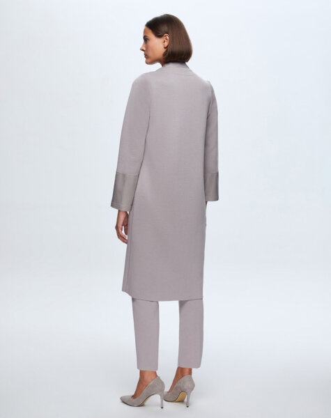 T24K-8010 Ön Patı Deri Detaylı Triko Kap TERRA-MİLKY - 3