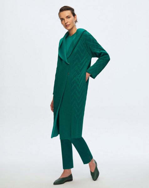 T24K-8023 Kapişonlu Kapitone Kap IMOLA-EMERLAND - MISS DALIDA (1)