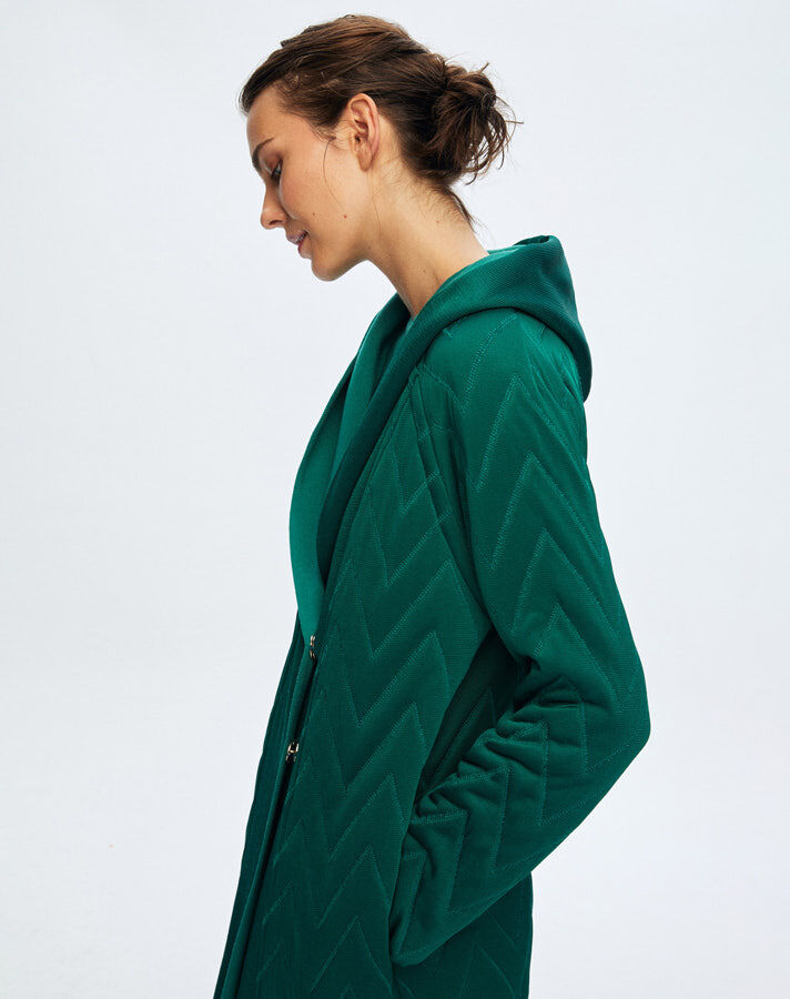 T24K-8023 Kapişonlu Kapitone Kap IMOLA-EMERLAND - 4