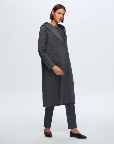 T24K-8023 Kapişonlu Kapitone Kap OGGİ-BULLET - MISS DALIDA