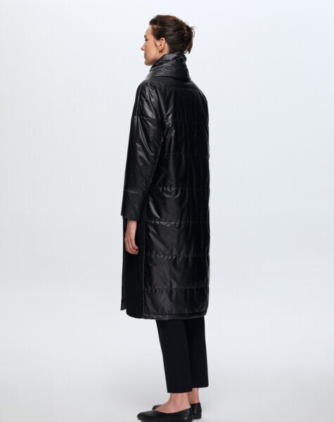 Knitwear Detailed Rain Coat - 3