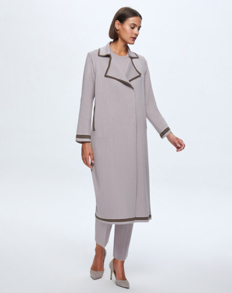 T24K-9001 Erkek Yaka Düz Renk Hırka TERRA-MİLKY 