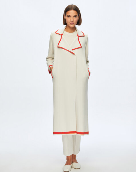 T24K-9001 Erkek Yaka Düz Renk Hırka VOLO-SMOKE - 2