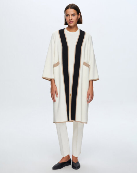 T24K-9002 Temiz Kesim Triko Hırka FEDE-ECRU 