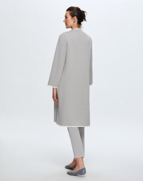 T24K-9002 Temiz Kesim Triko Hırka VİLLA-GREY - 3