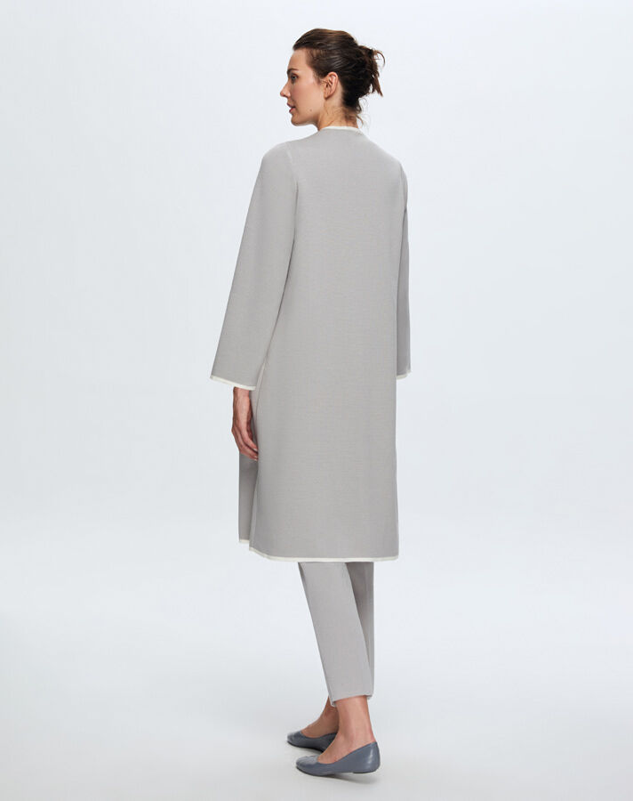 T24K-9002 Temiz Kesim Triko Hırka VİLLA-GREY - 3