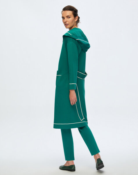 T24K-9013 Çizgi Şeritli Uzun Triko Hırka IMOLA-EMERLAND - 2