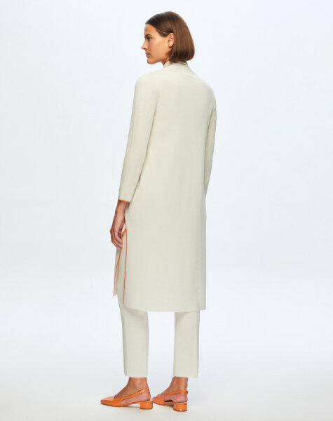 T24K-9015 Renk Şeritli Uzun Triko Hırka VOLO-SMOKE - 2