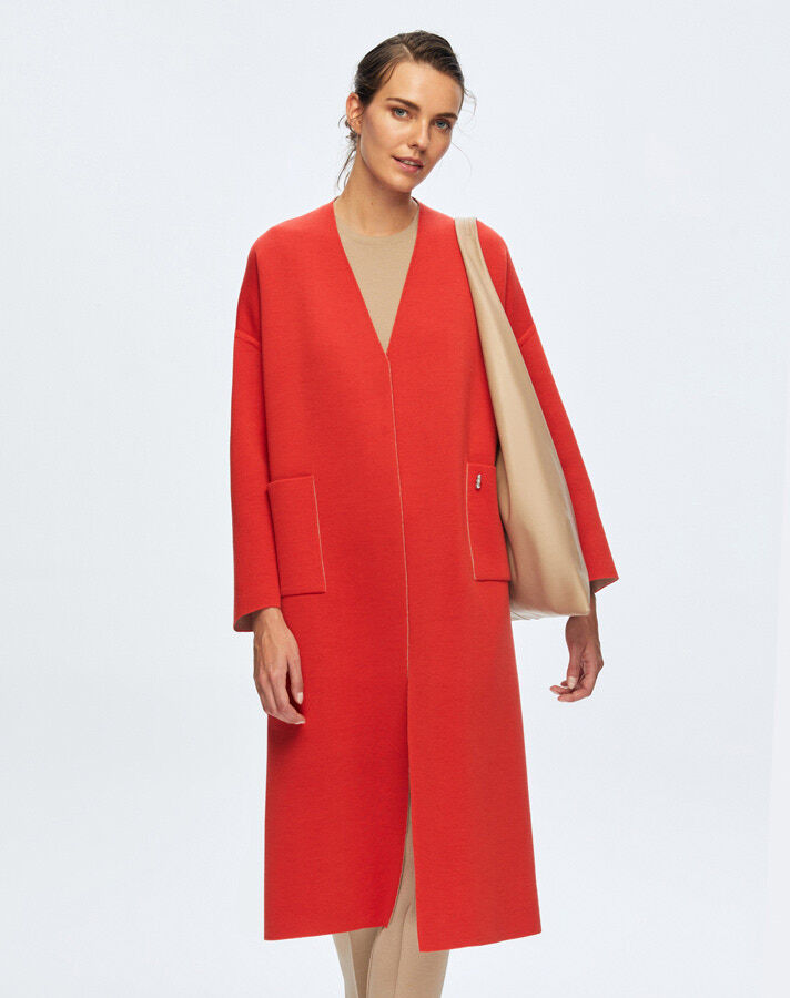 T24K-9020 Kol Üstü Düğmeli Çelik örgü Hırka ASPO-CORAL - 1