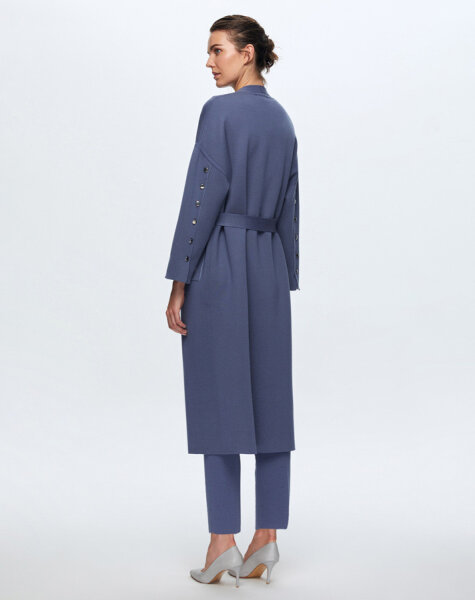 T24K-9020 Kol Üstü Düğmeli Çelik örgü Hırka OGGİ-BULLET - 3