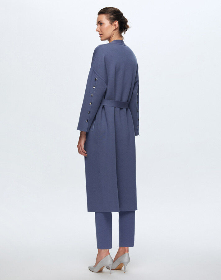 T24K-9020 Kol Üstü Düğmeli Çelik örgü Hırka OGGİ-BULLET - 3