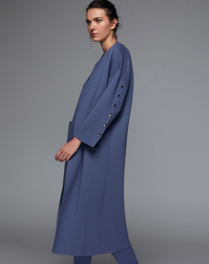 T24K-9020 Kol Üstü Düğmeli Çelik örgü Hırka OGGİ-BULLET - 4