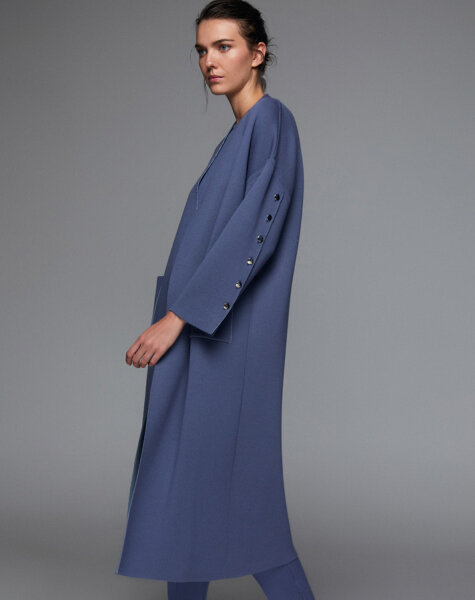 T24K-9020 Kol Üstü Düğmeli Çelik örgü Hırka OGGİ-BULLET - 4