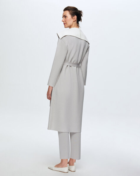 T24K-9021 Çift Taraflı Çelik Örgü Hırka VİLLA-GREY - MISS DALIDA (1)