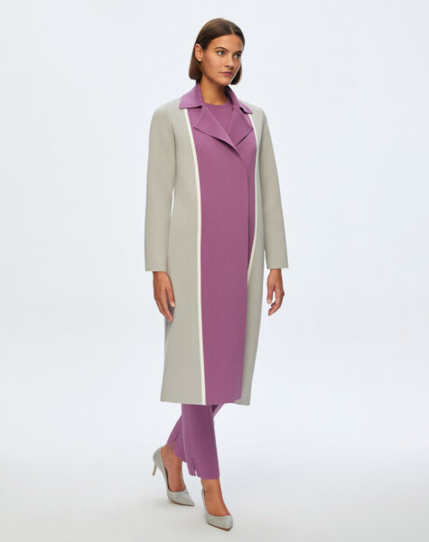 T24K-9025 İki Renkli Erkek Yaka Hırka TERRA-MİLKY 