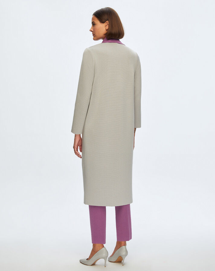 T24K-9025 İki Renkli Erkek Yaka Hırka TERRA-MİLKY - 2