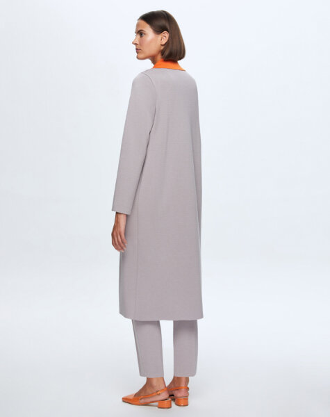 T24K-9025 İki Renkli Erkek Yaka Hırka VİLLA-GREY - 2