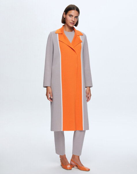 T24K-9025 İki Renkli Erkek Yaka Hırka VİLLA-GREY - MISS DALIDA