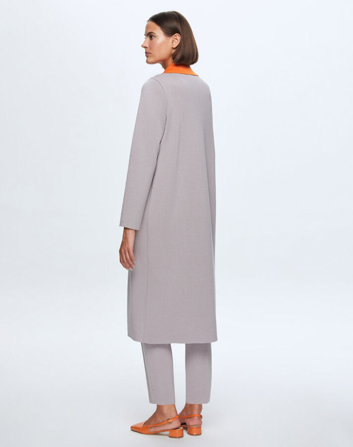 T24K-9025 İki Renkli Erkek Yaka Hırka VİLLA-GREY - 2