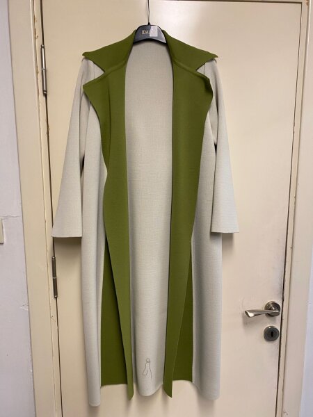 T24K-9025 İki Renkli Erkek Yaka Hırka VOLO-SMOKE - MISS DALIDA