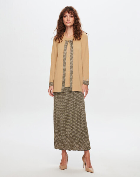T24Y-0002 Motif Detaylı Elegant Takım 1241-CRAFT - 1