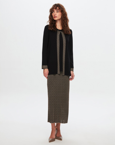 T24Y-0002 Motif Detaylı Elegant Takım - 12