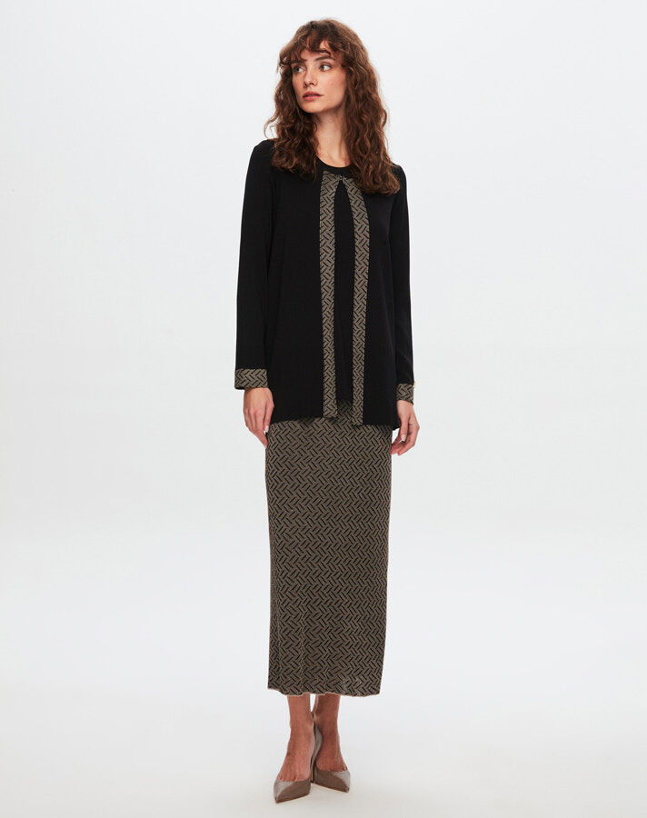 T24Y-0002 Motif Detaylı Elegant Takım - 12