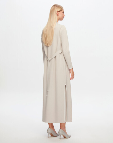 T24Y-1000 Çizgi Detaylı Yelek 1245-STONE - 2