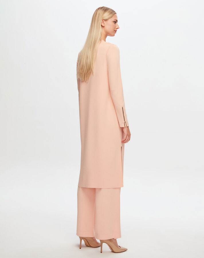 Zippered Long Vest - 8