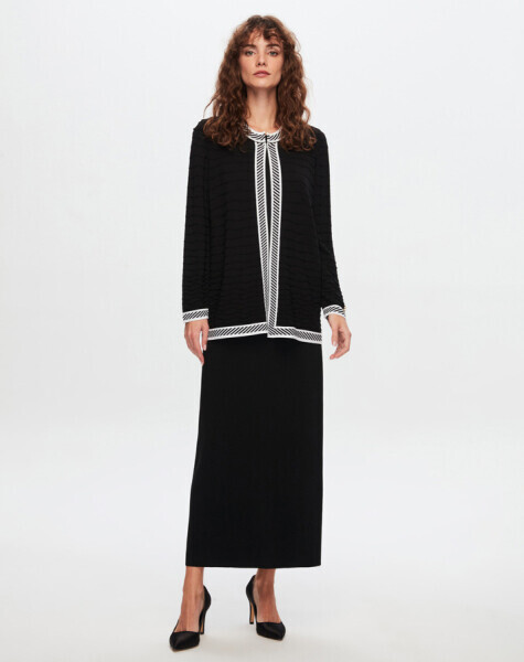 T24Y-2001 Çan Kesim Düz Renk Etek 1361-INDIGO - 27