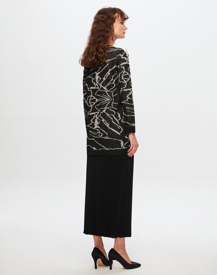 T24Y-2006 Shiny Thread Pleat Skirt - 8