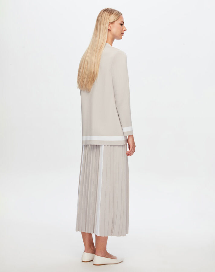 T24Y-2009 Skirt with White Stripe on the Front - 7