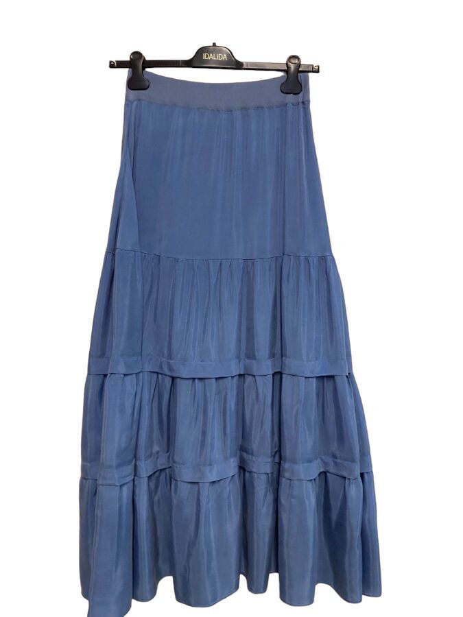 T24Y-2010 Cupro Ruffle Skirt - 15