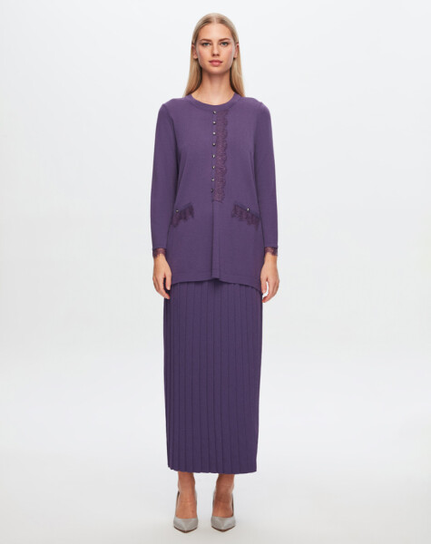 T24Y-2016 Knitwear Pleat Skirt - 5