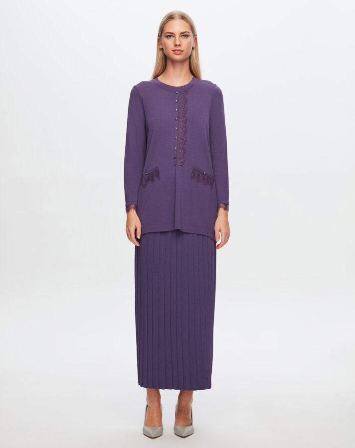 T24Y-2016 Knitwear Pleat Skirt - 5