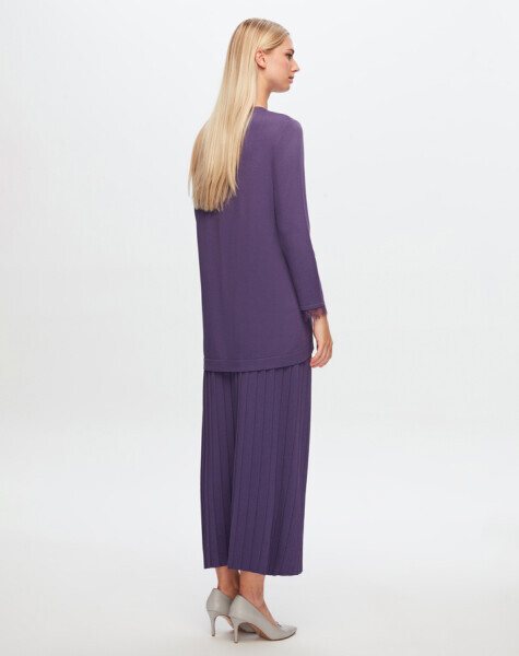 T24Y-2016 Triko Plise Etek 1270-BULLET - 2