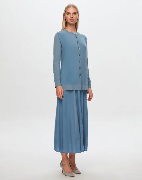 T24Y-2021 Kupro Kloş Etek BLUE - 1