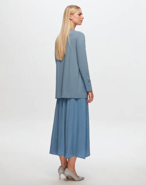 T24Y-2021 Kupro Kloş Etek BLUE - 2