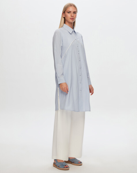 T24Y-3003 Triko Garnili Rahat Kesim Gömlek - 9