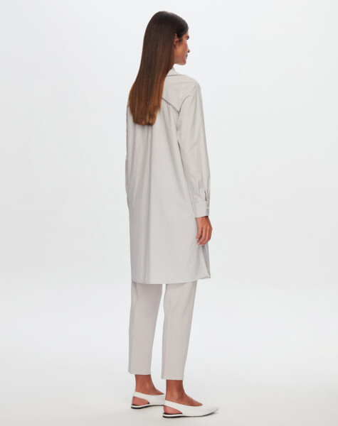 T24Y-3003 Triko Garnili Rahat Kesim Gömlek - 14